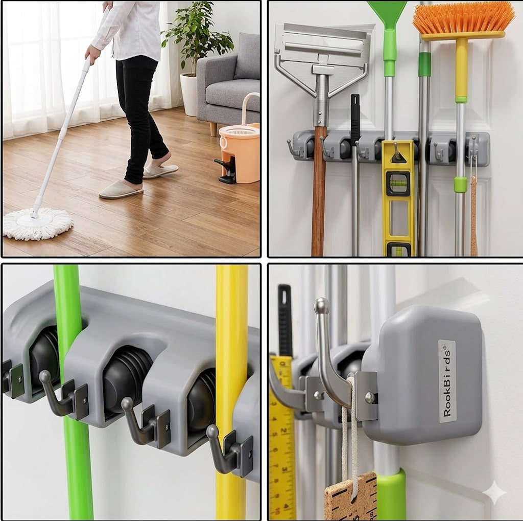 Brooms And Toiletries Organizer