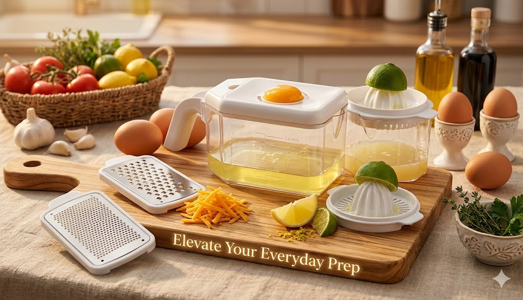 5-in-1 Multi-Grater with Juicer & Egg Separator: Ultimate Kitchen Efficiency