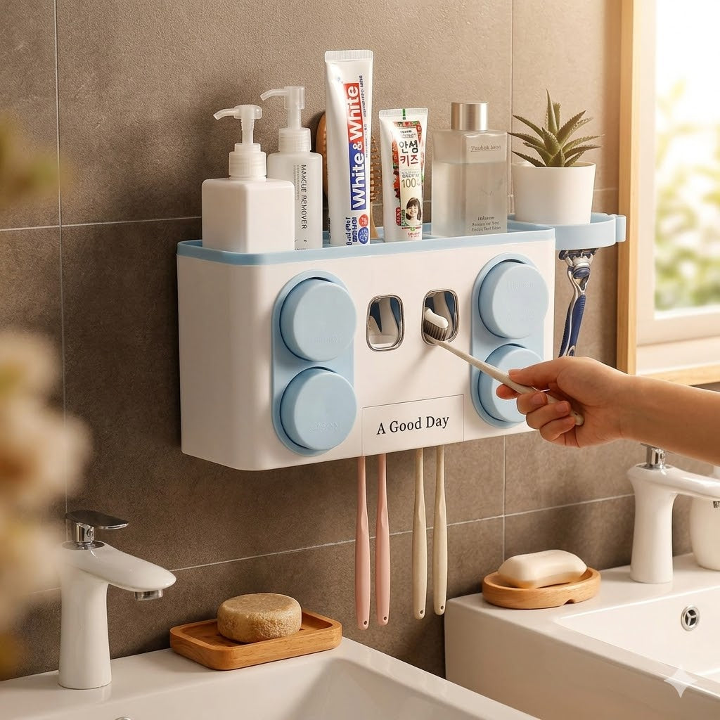 All-in-One Space-Saving Bathroom Organizer