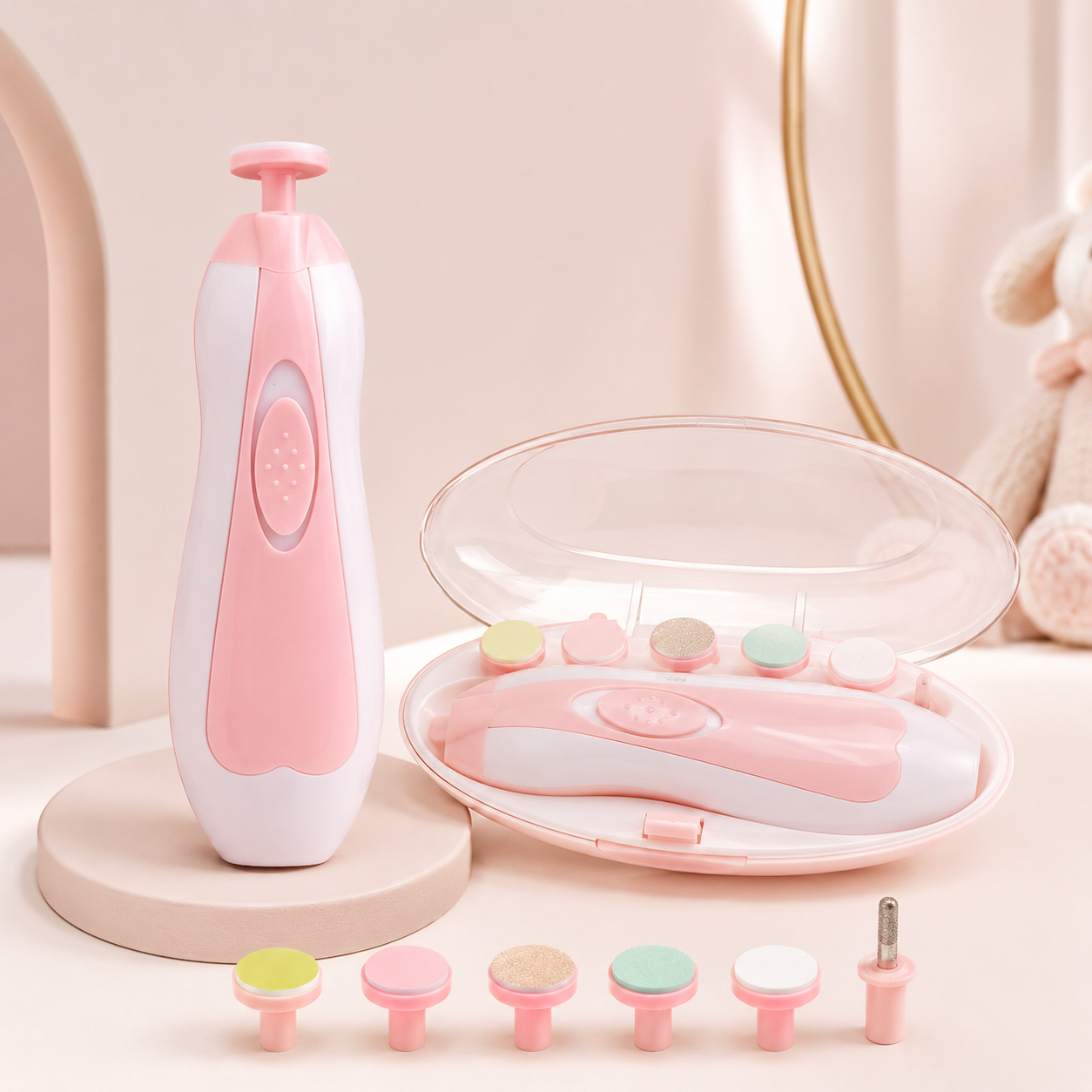 Electric Baby Nail Trimmer with LED Light
