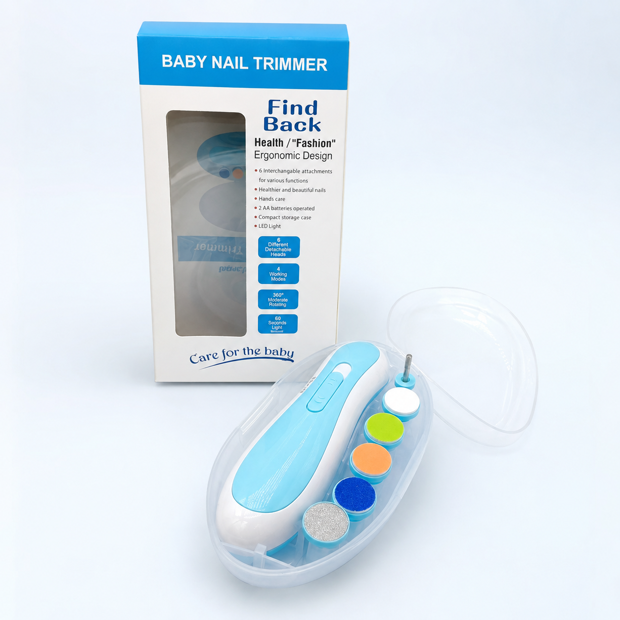 Electric Baby Nail Trimmer with LED Light