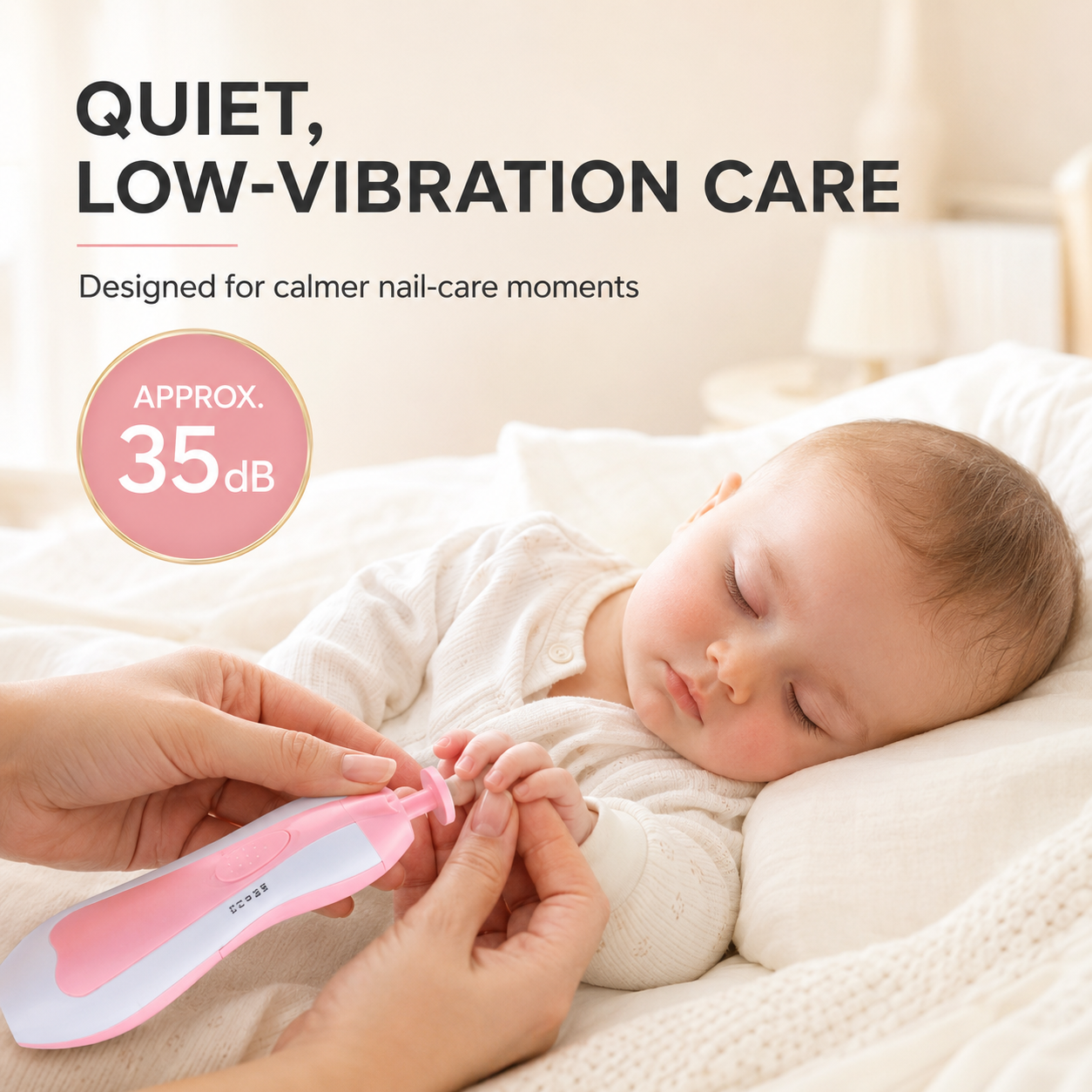 Electric Baby Nail Trimmer with LED Light