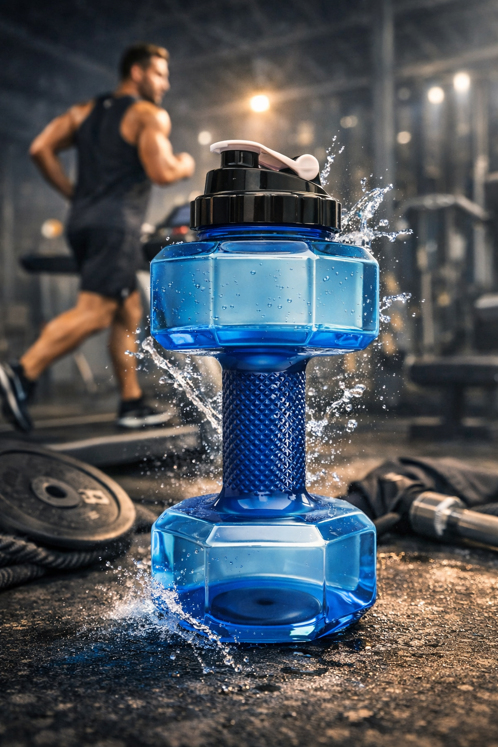 LORDEX - Dumbbell Shape Water Bottle