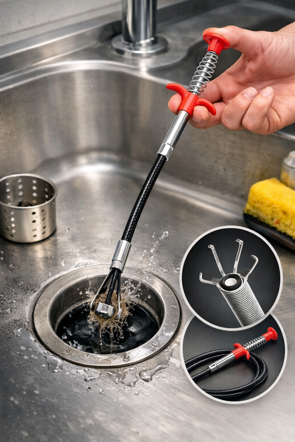 Flexible Drain Clog Remover Tool
