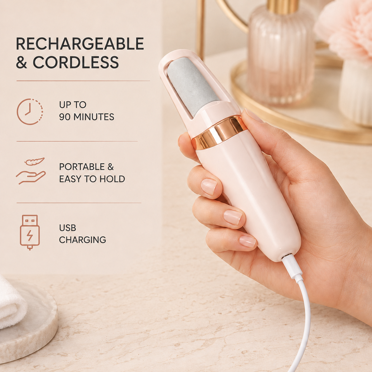 Electric Pedicure Foot File Callus Remover