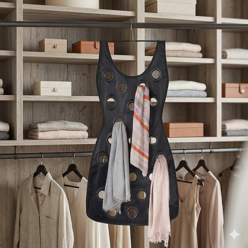 Hanging Scarf Organizer
