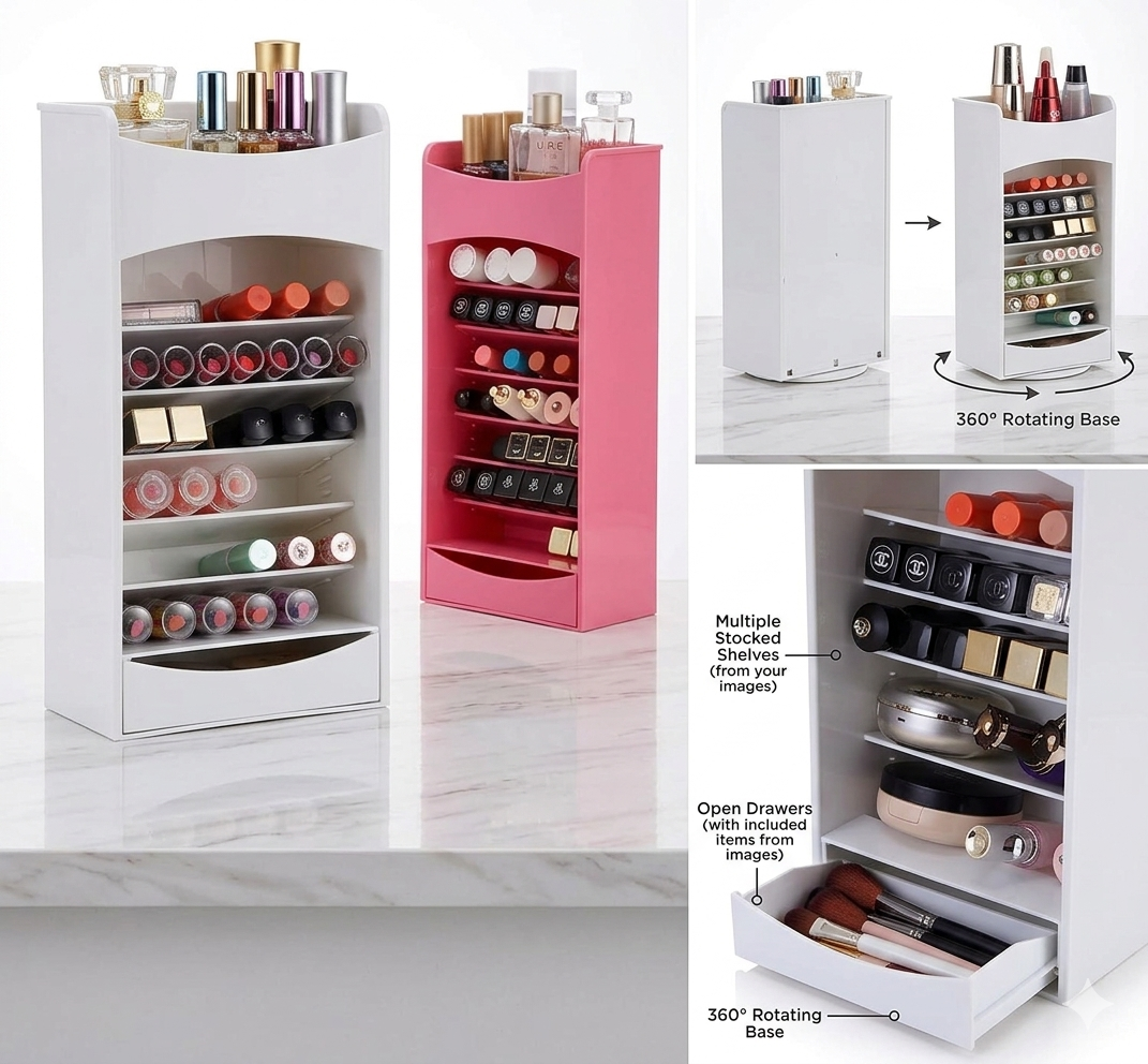 Cosmetic Storage Rack