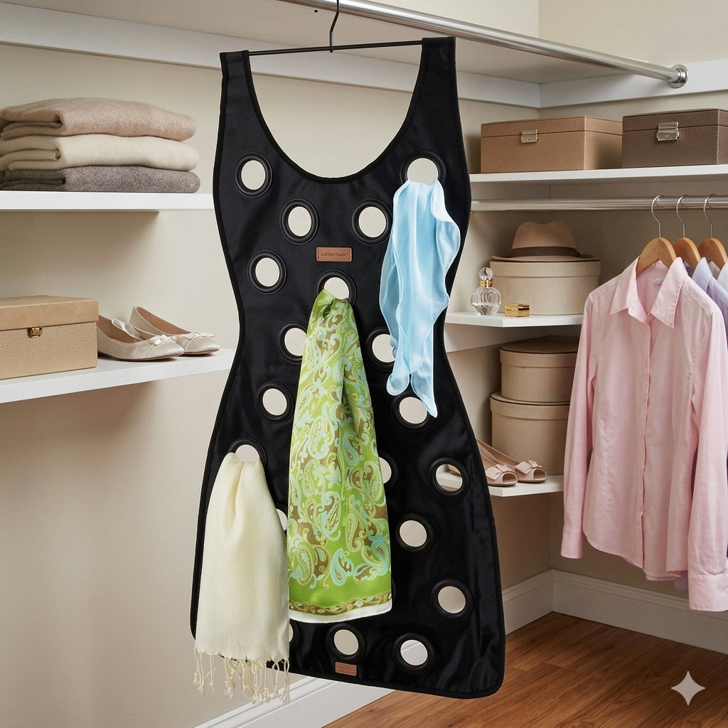 Hanging Scarf Organizer