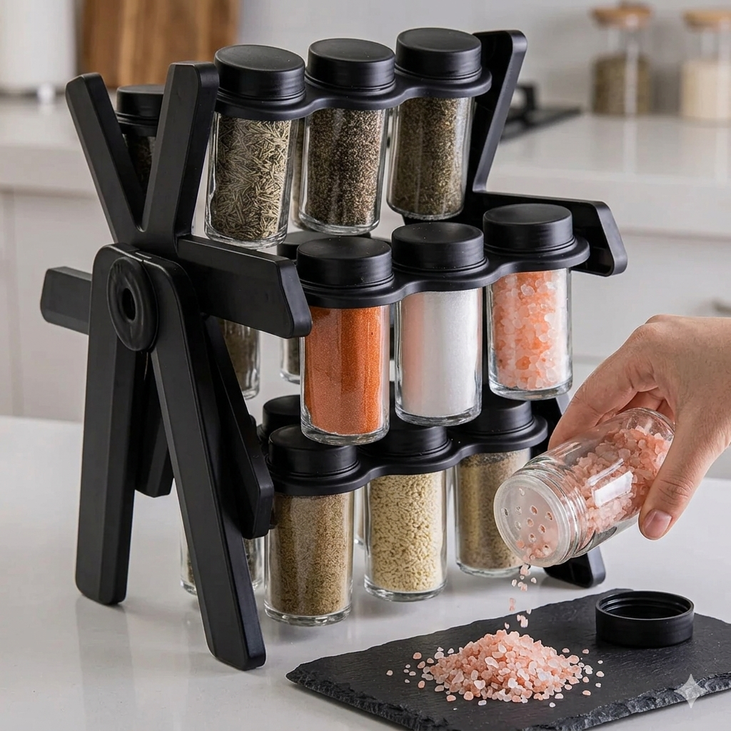 18 Jar Rotating Spice Rack