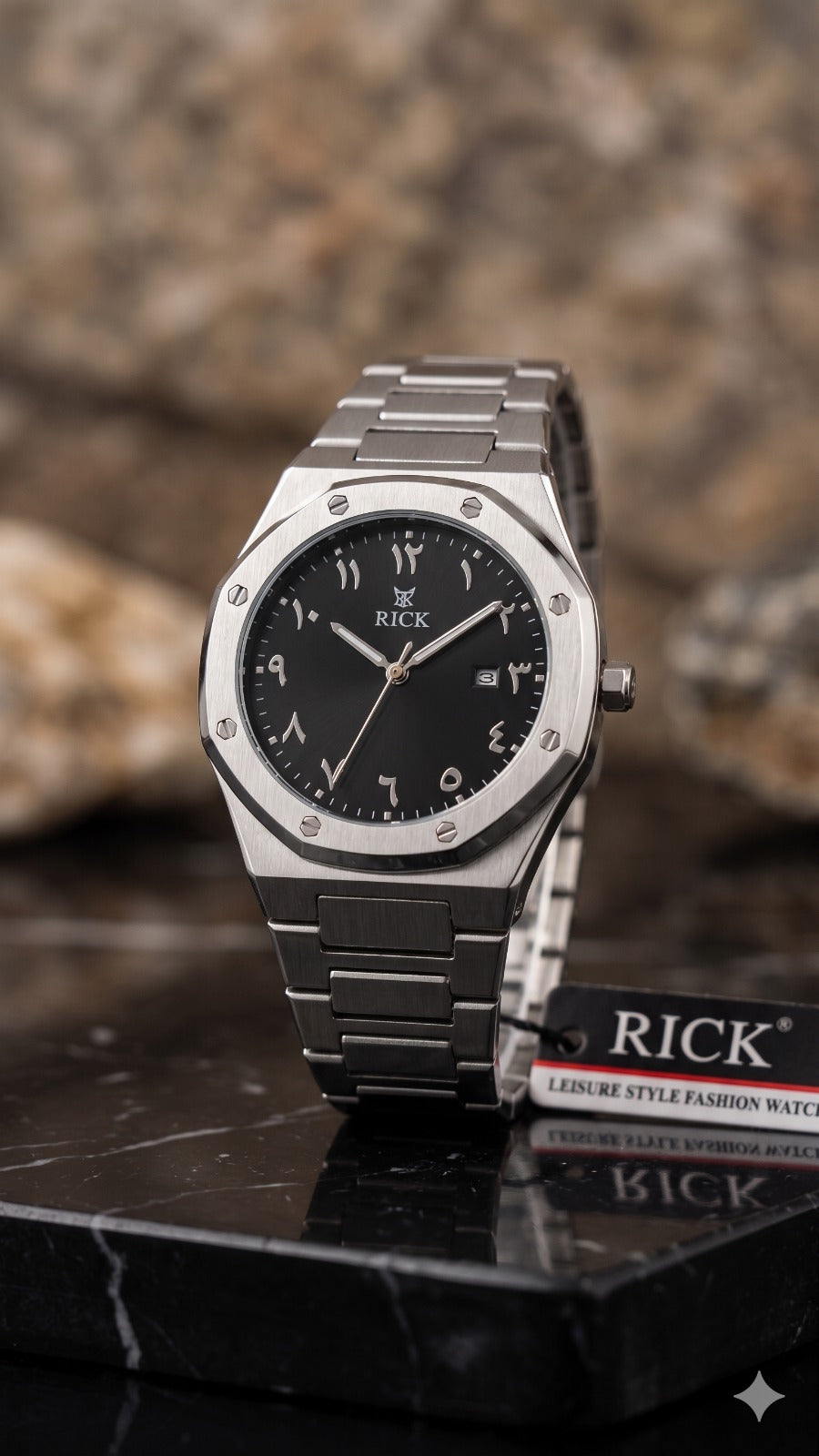 Arabic Watch Silver Colour