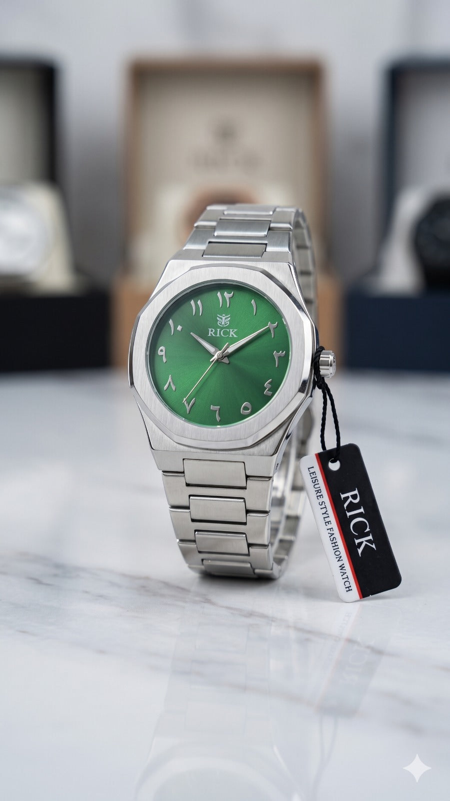Arabic Watch Silver Colour