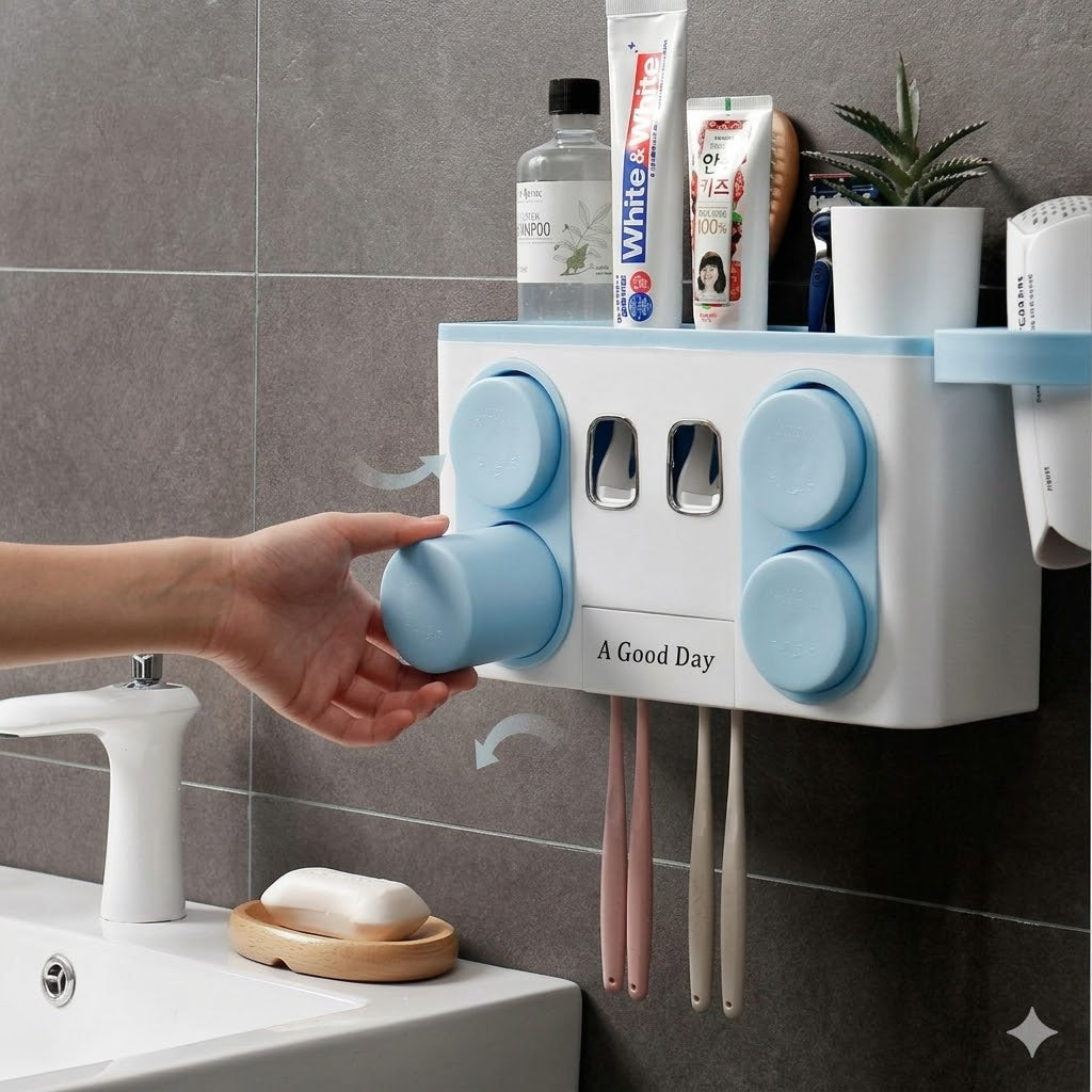 All-in-One Space-Saving Bathroom Organizer