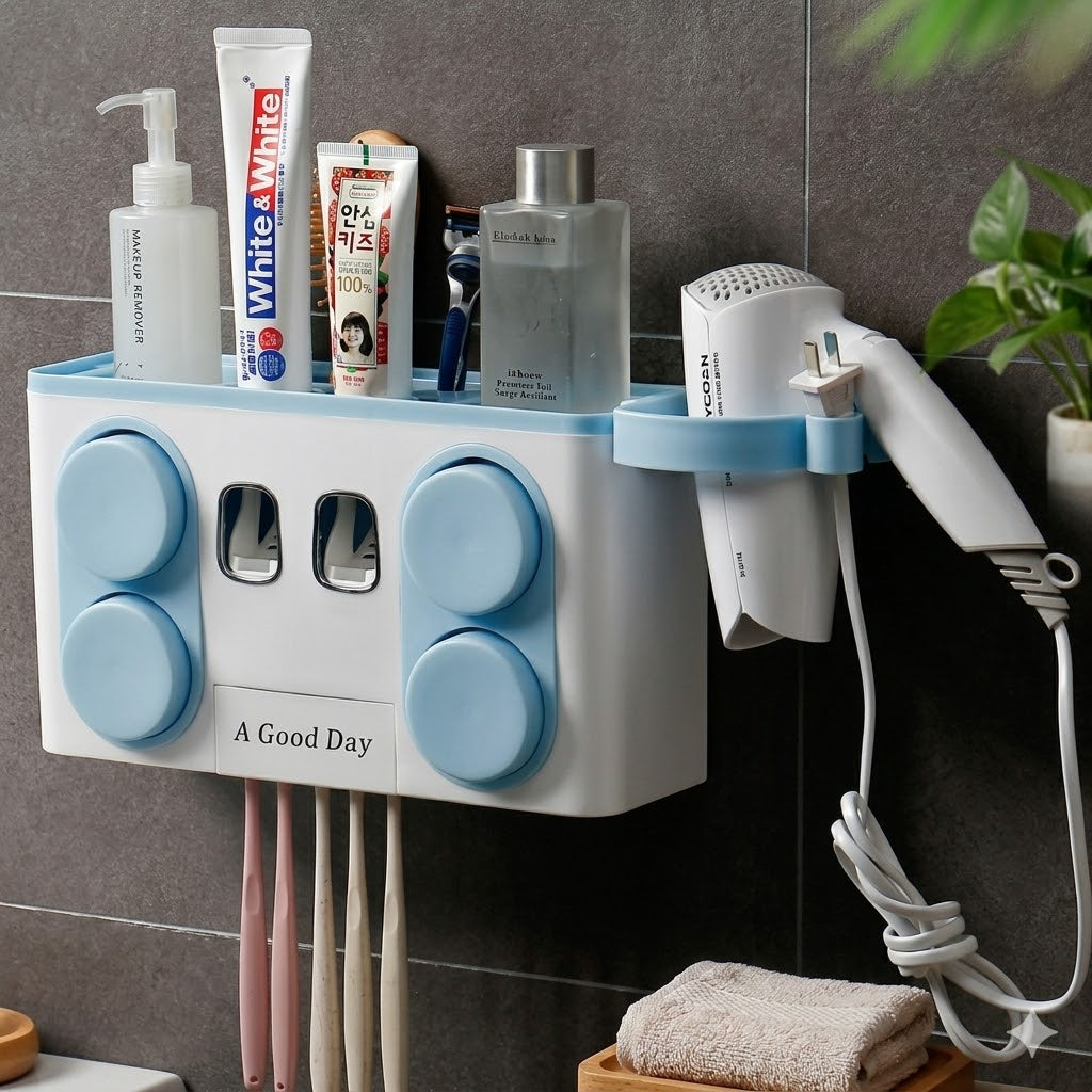 All-in-One Space-Saving Bathroom Organizer