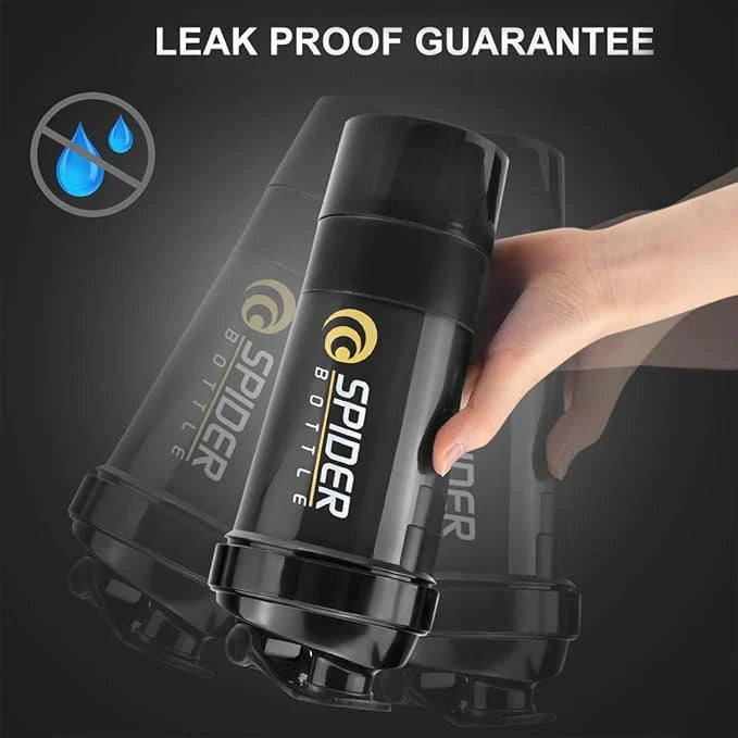 LORDEX Storage Shaker Bottle (Black Edition)
