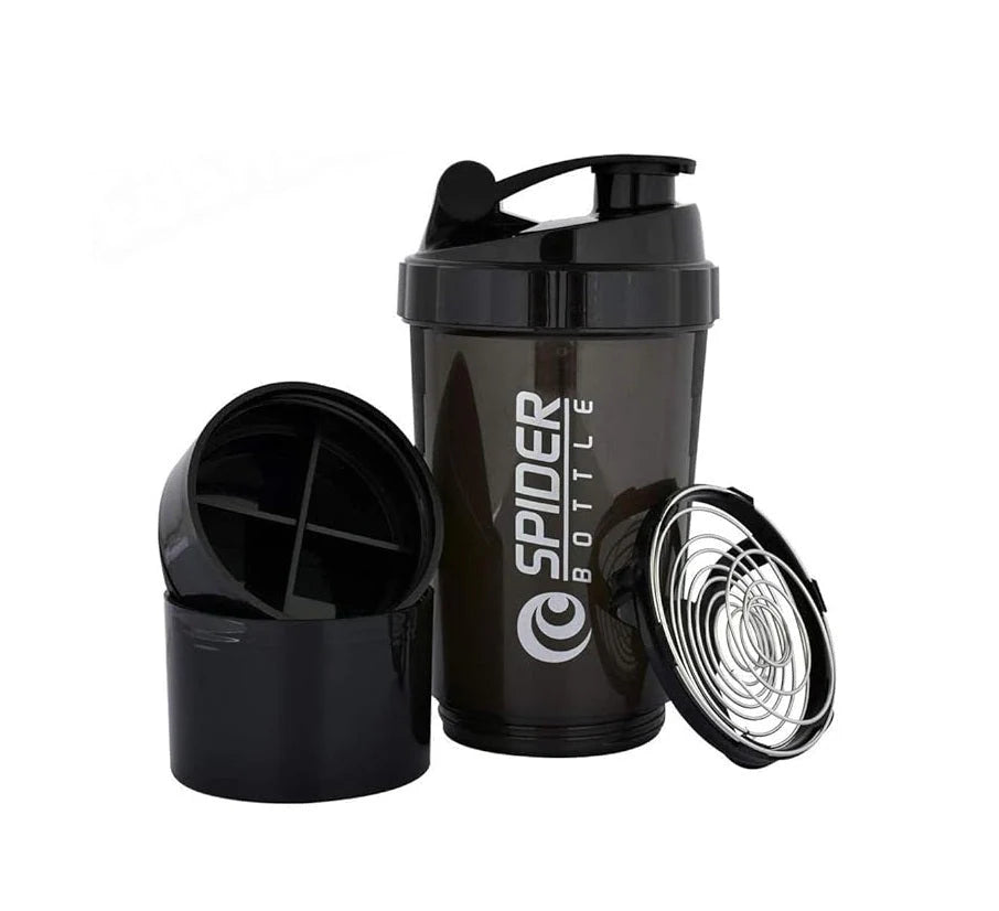 LORDEX Storage Shaker Bottle (Black Edition)